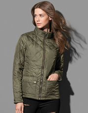 Stedman  - Quilted Jacket Women Military Green Black Opal /Titelbild