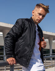 Build Your Brand - Bomber Jacket Black U. Beige Burgundy Dark Olive /Titelbild