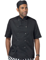 Dennys London - Short Sleeve Snap Stud Fastening Jacket Black White /Titelbild