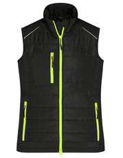 James&Nicholson - Ladies  Hybrid Vest Black Navy Carbon Neon Yellow Neon Orange /Titelbild