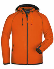 James&Nicholson - Men s Hooded Fleece Carbon Dark Orange Aqua Yellow Red Navy /Titelbild