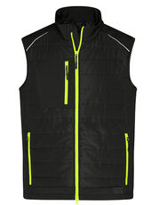 James&Nicholson - Men s Hybrid Vest Black Navy Carbon Neon Yellow Neon Orange /Titelbild