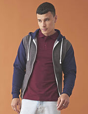 Just Hoods - Retro Zoodie Charcoal Grey (Heather) Burgundy Oxford Navy Jet Black /Titelbild