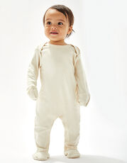 Babybugz - Baby Sleepsuit With Scratch Mitts White Organic Natural /Titelbild