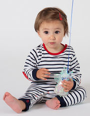 Larkwood - Striped Bodysuit Navy Pink White /Titelbild