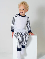 Larkwood - Striped Pyjamas Navy Stripe Pink Stripe White /Titelbild