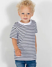 Larkwood - Short Sleeved Stripe T Shirt White Oxford Navy /Titelbild