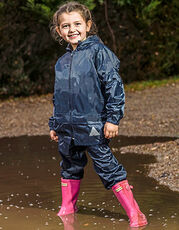 Result - Junior Waterproof Jacket & Trouser Set Navy Red /Titelbild