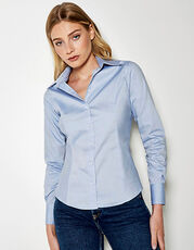 Kustom Kit - Women s Tailored Fit Corporate Oxford Shirt Long Sleeve Silver Grey (Solid) Light Blue Black Royal White /Titelbild