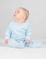 Contrast Long Sleeved Sleepsuit