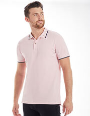 Mantis - The Tipped Polo Navy Light Denim White Soft Pink Heather Grey Melange /Titelbild