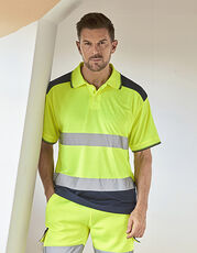 YOKO - Hi-Vis Two-Tone Polo Navy /Titelbild