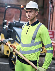 Pro Hi-Vis Long Sleeve Polo Shirt