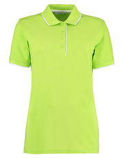 Kustom Kit - Women s Classic Fit Essential Polo Black Lime White /Titelbild