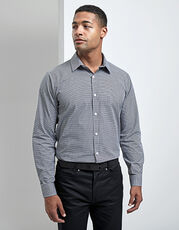 Premier Workwear - Men`s Microcheck (Gingham) Long Sleeve Cotton Shirt /Titelbild