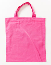 Cotton Bag Colored Short Handles