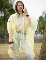 L-merch - Regenponcho Oxford Blue Orange Red Transparent Yellow /Titelbild