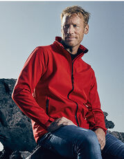 Promodoro - Men s Softshell Jacket C+ Aqua Navy Steel Grey (Solid) Fire Red Black /Titelbild