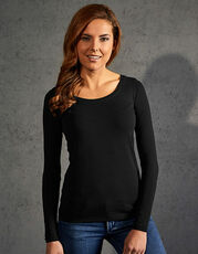 Promodoro - Women s Slim Fit-T Long Sleeve Black /Titelbild