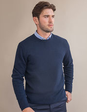 Henbury - Crew Neck Lambswool Jumper Navy Black /Titelbild