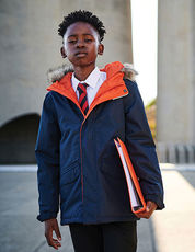 Regatta Junior - Kids  Cadet Insulated Parka Navy Black Magma Orange Seal Grey (Solid) /Titelbild