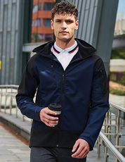 Regatta Professional - X-Pro Powergrid Hooded Softshell Jacket Black Navy /Titelbild