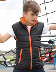 Result Core - Youth Soft Padded Bodywarmer Navy Royal Black Orange Lime /Titelbild