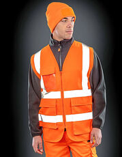 Result Safe-Guard - Heavy Duty Polycotton Security Vest Navy Black Fluorescent Yellow Fluorescent Orange /Titelbild