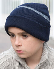 Junior Thinsulate™ Woolly Ski Hat With Reflective Band