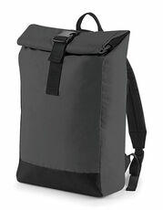 BagBase - Reflective Roll-Top Backpack Silver Reflective Black Reflective /Titelbild