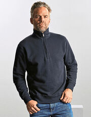 Russell - Authentic 1/4 Zip Sweat French Navy White Burgundy Black Convoy Grey (Solid) /Titelbild