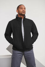 Russell - Heavy Duty Workwear Softshell Jacket Black Convoy Grey /Titelbild