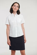 Ladies´ Short Sleeve Classic Pure Cotton Poplin Shirt