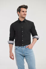 Men´s Long Sleeve Tailored Contrast Ultimate Stretch Shirt 