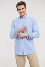 Men´s Long Sleeve Tailored Washed Oxford Shirt