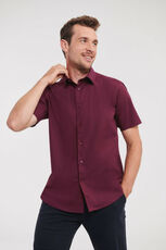 Men´s Short Sleeve Fitted Stretch Shirt