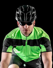 SPIRO - Men s Bikewear Full Zip Performance Top Aqua Green White Black /Titelbild