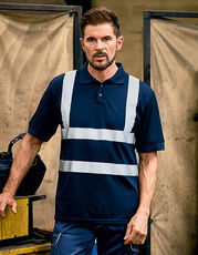 Two Band & Brace Hi-Vis Polo Shirt