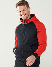 Finden+Hales - Panelled Sports Hoodie Black Navy Red Royal White /Titelbild