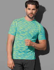 Stedman  - Seamless Raglan T-Shirt King Blue Melange Kiwi Melange Black Opal Melange /Titelbild