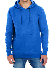 Burnside - Injected Slub Yarn Dyed Fleece Hoodie Blue Melange Heather Grey /Titelbild