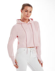 Mantis - Cropped Hoodie Heather Grey Melange Black Soft Pink White /Titelbild