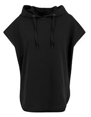 Build Your Brand - Ladies` Sleeveless Hoody Heather Grey Black /Titelbild