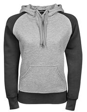 Tee Jays - Womens Two-Tone Hooded Sweatshirt Heather Grey Navy Dark Grey (Solid) /Titelbild