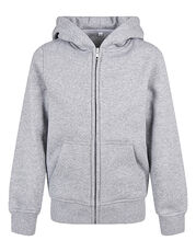 Build Your Brand - Kids  Organic Basic Zip Hoody Navy Black White Heather Grey /Titelbild