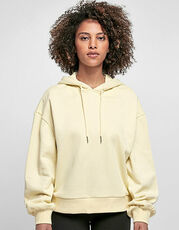 Build Your Brand - Ladies  Organic Oversized Hoody Soft Yellow Black Dusk Rose /Titelbild