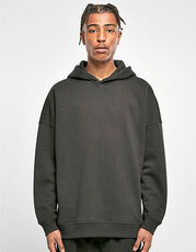 Build Your Brand - Oversized Cut On Sleeve Hoody Bark Grey Black /Titelbild