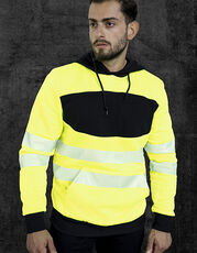 Korntex - EOS Hi-Vis Workwear Hoody With Printing Area Signal Yellow Signal Orange Black /Titelbild