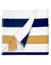 The One Towelling  - Beach Towel Stripe Navy Blue Anthracite Petrol Light Blue Light Grey Gold Red Mint White /Titelbild