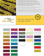 Poli-Tape Poli-Flex Pearl Glitter/Glitter Colour Card PT401+PT402